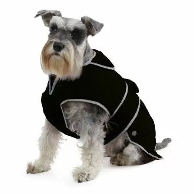 Ancol Stormguard Dog Coat Black Muddy Paw Waterproof Fleece XS SMALL MED LGE XXL • £18.55