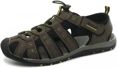 Mens Gola Walking Sandals Sports Outdoor Trekking Hiking Shoes Shingle Brown • £29.99