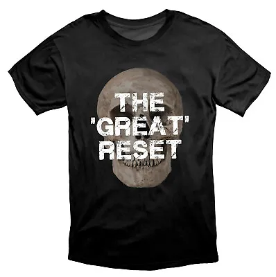 £15.99 • Buy The 'Great' Reset Anti NWO Protest T Shirt Black