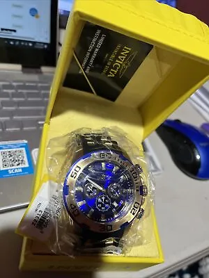 INVICTA Pro Diver SCUBA Mens Watch 22313 Blue/Gold Color Dial Quartz 100mm W/Box • $69.95