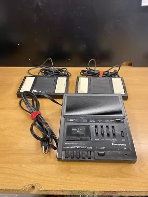 Panasonic RR-930 MicroCassette Transcriber  Recorder With 2 Pedals NOT TESTED • $19.98