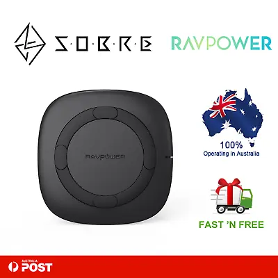 RAVPower 5W Wireless Charger Qi Certified Fast Charging Pad Samsung IPhone NEW • $39.95