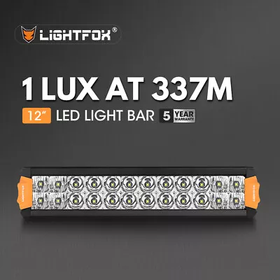 Lightfox 12inch Osram LED Light Bar Slim Rows Combo Beam Driving Lamp Offroad • $29.95