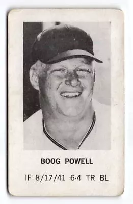 1970 Milton Bradley Boog Powell NNO Baltimore Orioles • $2.50