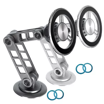 Magnetic Car Phone Holder 360 Rotating Dashboard Phone Stand Aviation Alloy • $23.35