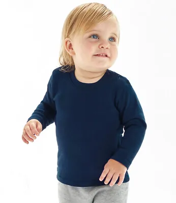 Babybugz Baby Boys Girls Organic Cotton Long Sleeve T-Shirt • £7