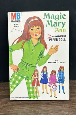 Vintage 1972 Magic Mary Ann Magnetic Paper Doll • $5