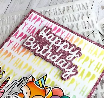 Happy Birthday Metal Cutting Dies Scrapbooking Cuts Die Embossing Stencils Mould • $2.89