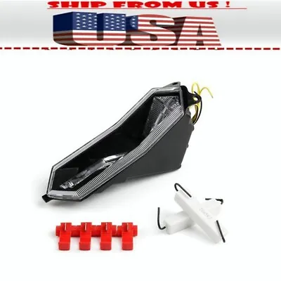 Clear LED Brake Tail Light Turn Signal For Yamaha R6 17-22R1/M/S 15-22R7 22-23 • $41.79