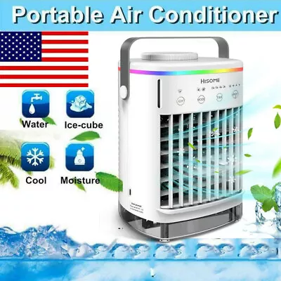 Evaporative Portable Air Cooler Fan Humidifier Mini Air Conditioner Cooling USB • $32.95