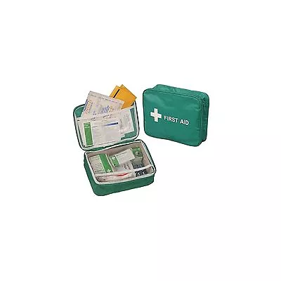 1 X Safety First Aid Vehicle Kit In Nylon Case Plasters Bandage Wipes Emergency • £12.79