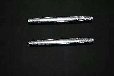 Mid Century Modern Atomic Chrome Pulls / Handles With Screws Pair • $9.99