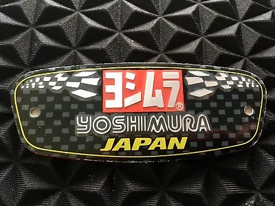 YOSHIMURA JAPAN 3D Motorcycle Exhaust Alloy Badge Sticker Decal Aluminium • £3.50