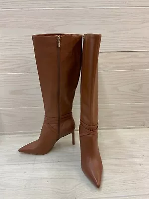 Vince Camuto Salsuh Knee High Boots Women's Size 9 M Brown NEW MSRP $239 • $29.99