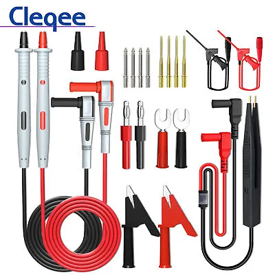 Universal Multimeter Test Lead Kit With Alligator Clip Banana Plug Electrical • $17.59