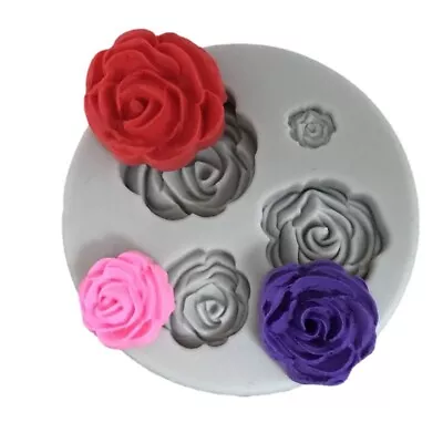 £2.75 • Buy Rose Silicone Cake Fondant Mold Sugarcraft Xmas Chocolate Baking Cookies Mould