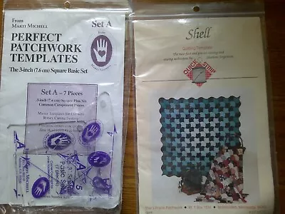 Lot Of Quilting Templates SHELL & PATCHWORK Shar's Prairie & Marti Michell • $12