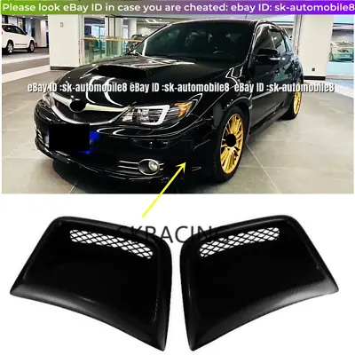 $59.99 • Buy  Gloss Black Front Bumper Air Duct Vent For Subaru STI WRX GRB Wagon 10th 08-14 