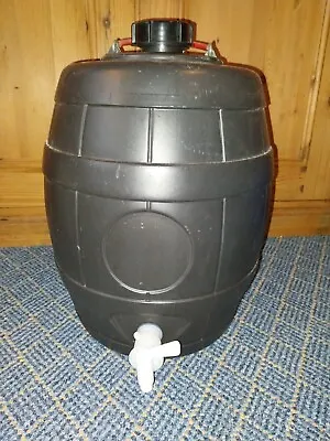 Home Brewing Brown Beer Barrel With Tap And Vent Cap 40 Pint/25 Litre • £30