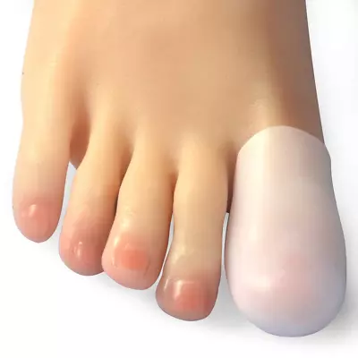 Big Toe Caps 10 Pack Gel Toe Sleeves Toe Bandage Cover For Big Toe Silicone To • $13.13