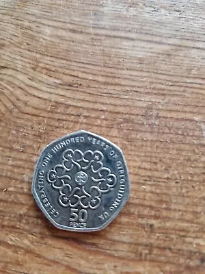 2010 Girl Guides Celebrating 100 Years Of Girlguiding UK 50p Fifty Coin  • £1.50