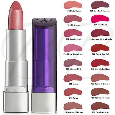 RIMMEL London Moisture Renew Hydrating Moisturising Lipstick 4g *ALL SHADES* NEW • £4.85