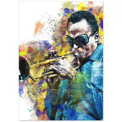 Miles Davis Art Print Poster Watercolor Painting • $24.99