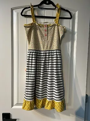 Matilda Jane SNAKES & LADDERS Dress 16 Girls Striped Knit Adventure Begins NWT • $10