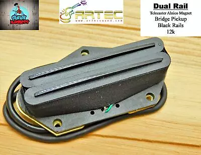 Artec Alnico Guitar Pickup Tele Bridge Black Rail Humbucker Electric • $16.75