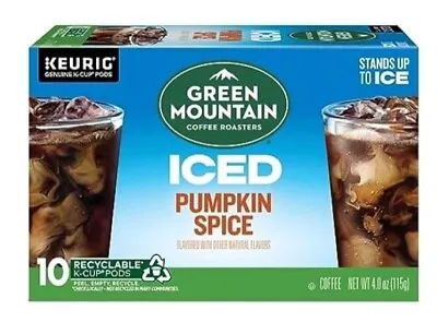 Two Boxes Of Keurig Green Mountain Iced Pumpkin Spice K Cups (10 Count Each). • $21.99