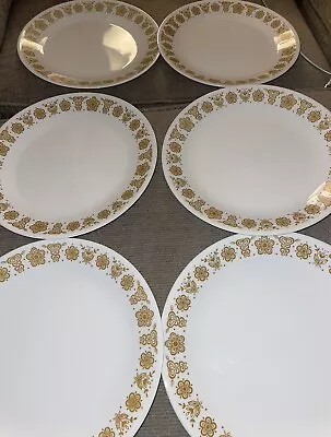 Lot Of 6 - Vintage Butterfly Gold Corelle Corning Dinner Plates 10 1/4” • $24.99