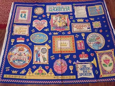 1 Yd X 44  Craft Panel Mary Engelbreit  It's Good To Be Queen   Vintage Cotton • $12.89