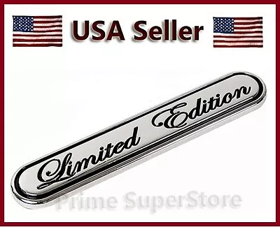 1 Chrome 3D Plastic Limited Edition Stick On Emblem Car Truck RV Universal Decal • $12.45