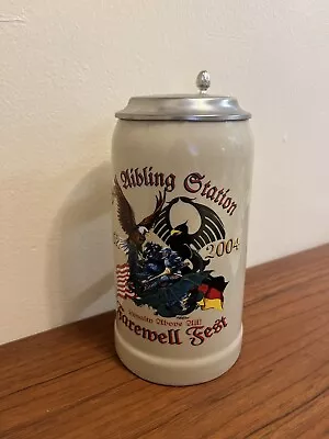 MADE IN GERMANY Bad Aibling Station Ceramic Lidded Beer Stein 2004 • $49.99