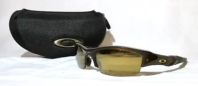 Oakley Flak 12-901 Sunglasses USA 63-20 Rootbeer / Black Plastic Frame • $49.99