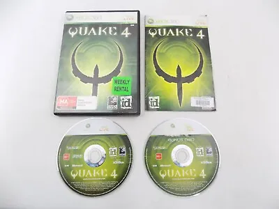Mint Disc Xbox 360 Ex-Rental Quake 4 - Inc Manual Free Postage • $19.90