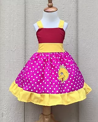 Sesame Street Big Bird Inspired Dress Big Dird Back To School Dress • $35