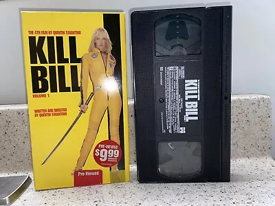 Kill Bill Vol. 1 VHS Tape 2004 Quentin Tarantino Uma Thurman Action Martial Arts • $21