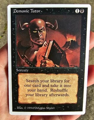 $1525 • Buy NEAR MINT+ Summer Magic Demonic Tutor, MTG NO RESERVE!!!