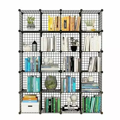 Origami Shelves Metal Grid Multifunction Shelving Unit Modular Cubbies Organizer • $63.79