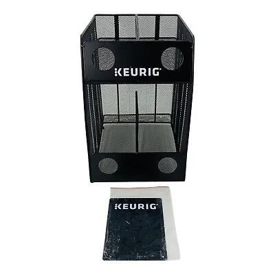 Keurig 4 Sleeve Metal Mesh K Cup Rack Organizer K Cup Holder Black • $22.75