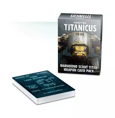 Adeptus Titanicus Warhound Scout Titan Weapon Card Pack • £13.50