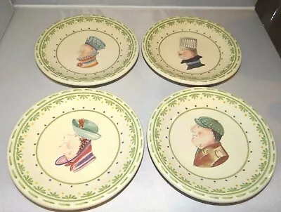 Pfaltzgraff Circle Of Kindness 6 3/8  Topsy Turvy Bread Plates Set Of 4  • $21.24