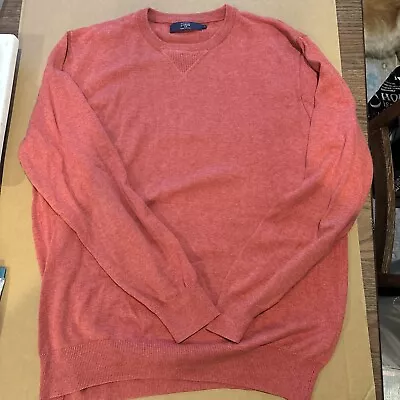 J. CREW  New Men's Red Crew Neck Sweatshirt SIZE L • $18