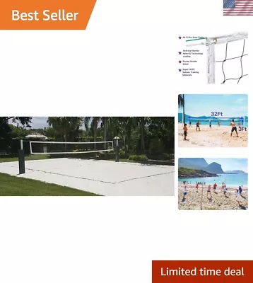 Volleyball Net Outdoor Heavy Duty With Aircraft Wire Rope 32x3FT(Net Only) • $33.99