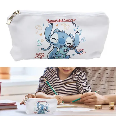 £3.79 • Buy For Lilo & Stitch Zipped Pencil Case Stationery Pen Pens And Zip