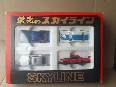 Tomica - Nissan Skyline Gift Set G107 Cars Mint Vhtf Box Good Made In Japan  • $249.95