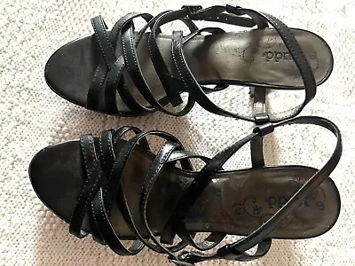 Mudd Women's Black Strappy Heels Size 8.5M • $25