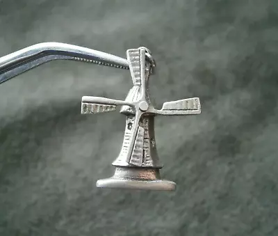 Windmill Charm Vintage 835 Silver Pendant ~ 3.2g ~ Sails Rotate • $9.50