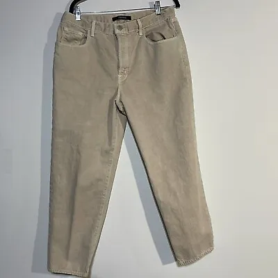 J Brand Jeans Womens Size 32 Wynne High Rise Crop Straight Pants Jeans Tan • $24.95